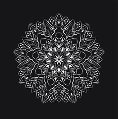 Ornamental mandala design abstract background