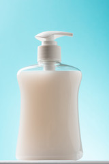 Hand Satinizer Gel For Hand Hygiene. Coronavirus Convid-19 Pandemic Outbreak. Wah Your Hands Concept