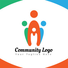 Community Logo Colorful Elegant
