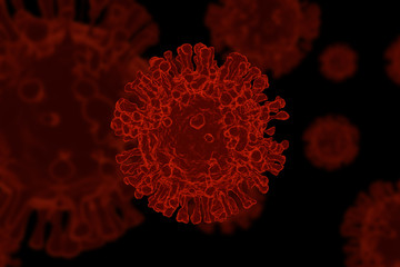 blood dna of nCov covid-19 structure coronavirus crisis outbreak pandemic biohazard cell atom...