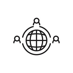 Outsourcing icon. Vector