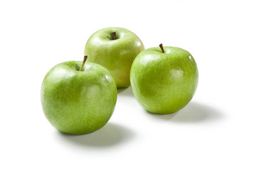 granny smith apples over white background Mele Smith