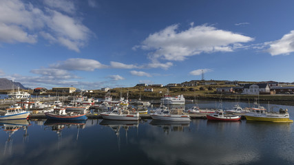Fototapeta na wymiar Iceland Djupivogur port