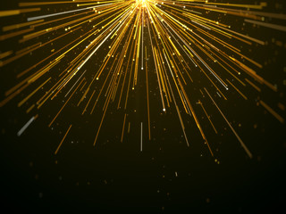 Gold light lines awards elegant abstract background.