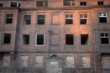 Piekary Slaskie Slask Polska. Opuszczony stara kamienica na śląsku. © Tomek