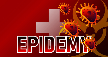 Virus attack on Switzerland  viruses or bacteria danger, medical industry problems concept