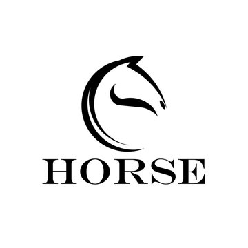 Horse Emblem Logo Design. Horse Logo Design