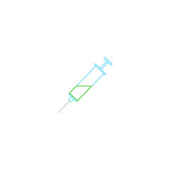 Fototapeta premium virus vaccine on white background