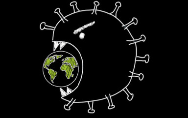 World Coronavirus. Corona virus attack concept