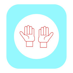 vector hands on white background