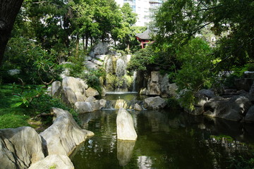 Fototapeta na wymiar Chinese Garden of Friendship in Sydney