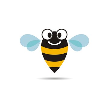 Smiling Bee Logo Design