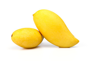 Mangos isolated on white background