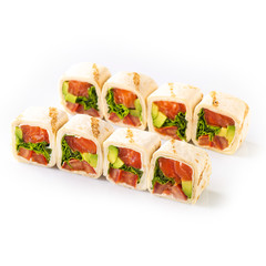 rolls on a white background for a restaurant menu13