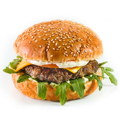  burger on a white background for a restaurant site9
