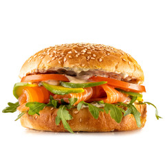  burger on a white background for a restaurant site4