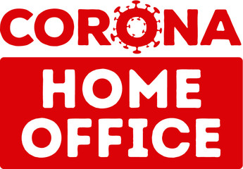 Corona virus homme office work