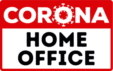 Corona virus homme office work