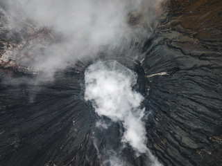 Mount Bromo vulcano drone shot © Tom