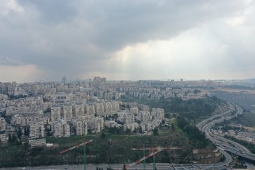 aerial view of Jerusalem