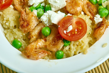 Greek Orzo and Grilled Shrimp