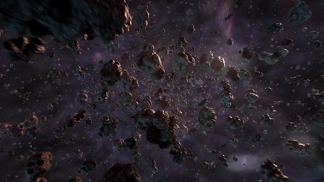 Flight through an asteroid field