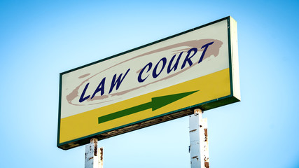 Street Sign to Law Court
