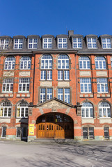 Fototapeta na wymiar Historic school building in the center of Lippstadt, Germany