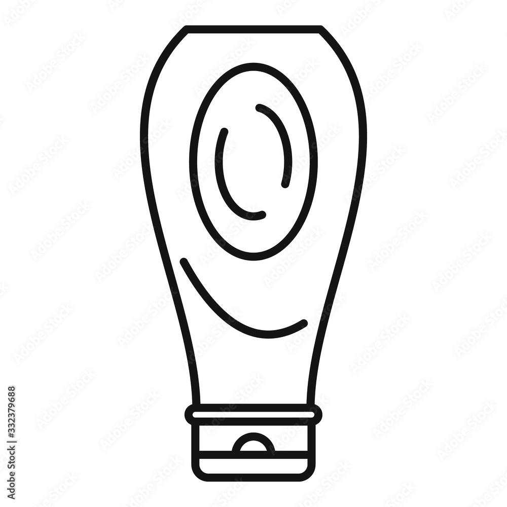 Poster condiment mustard bottle icon. outline condiment mustard bottle vector icon for web design isolated 