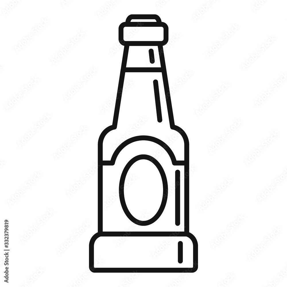 Poster condiment bottle icon. outline condiment bottle vector icon for web design isolated on white backgro