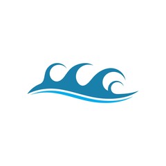 Water Wave symbol and icon Logo Template