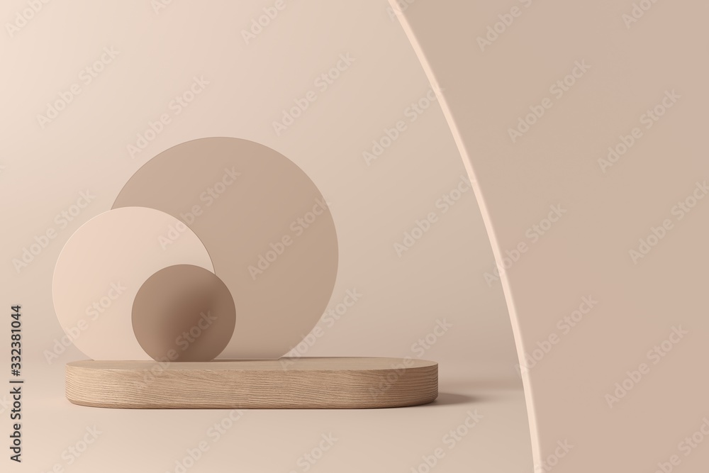 Poster abstract background, mock up scene geometry shape podium for product display. 3d rendering