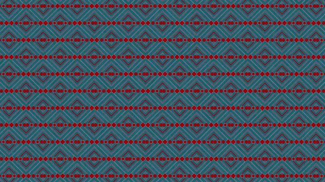 Colorful graphic pattern with kaleidoscope animation, on a background with psychedelic, hypnotic and stroboscopic effect, in 16: 9 video format