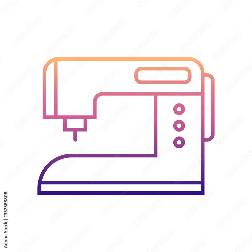 Poster sewing machine nolan icon. simple thin line, outline vector of appliances icons for ui and ux, websi