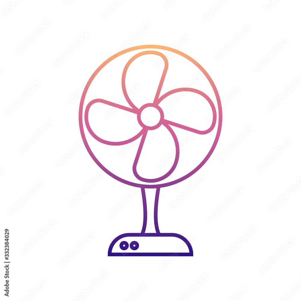 Poster fan nolan icon. simple thin line, outline vector of appliances icons for ui and ux, website or mobil