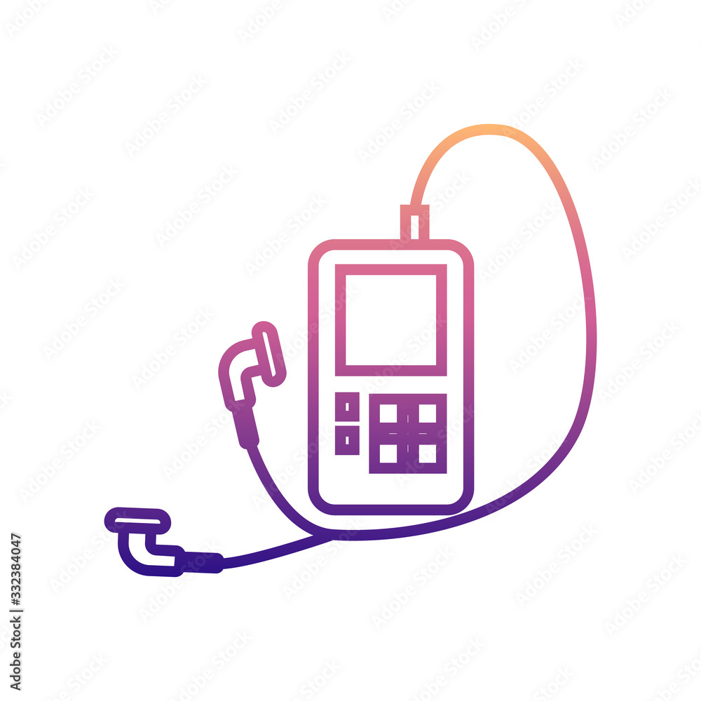 Aufkleber music player nolan icon. simple thin line, outline vector of appliances icons for ui and ux, website