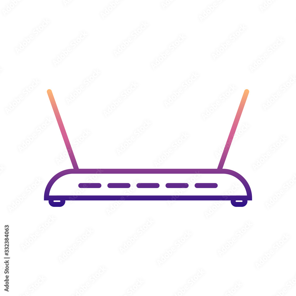Poster router nolan icon. simple thin line, outline vector of appliances icons for ui and ux, website or mo
