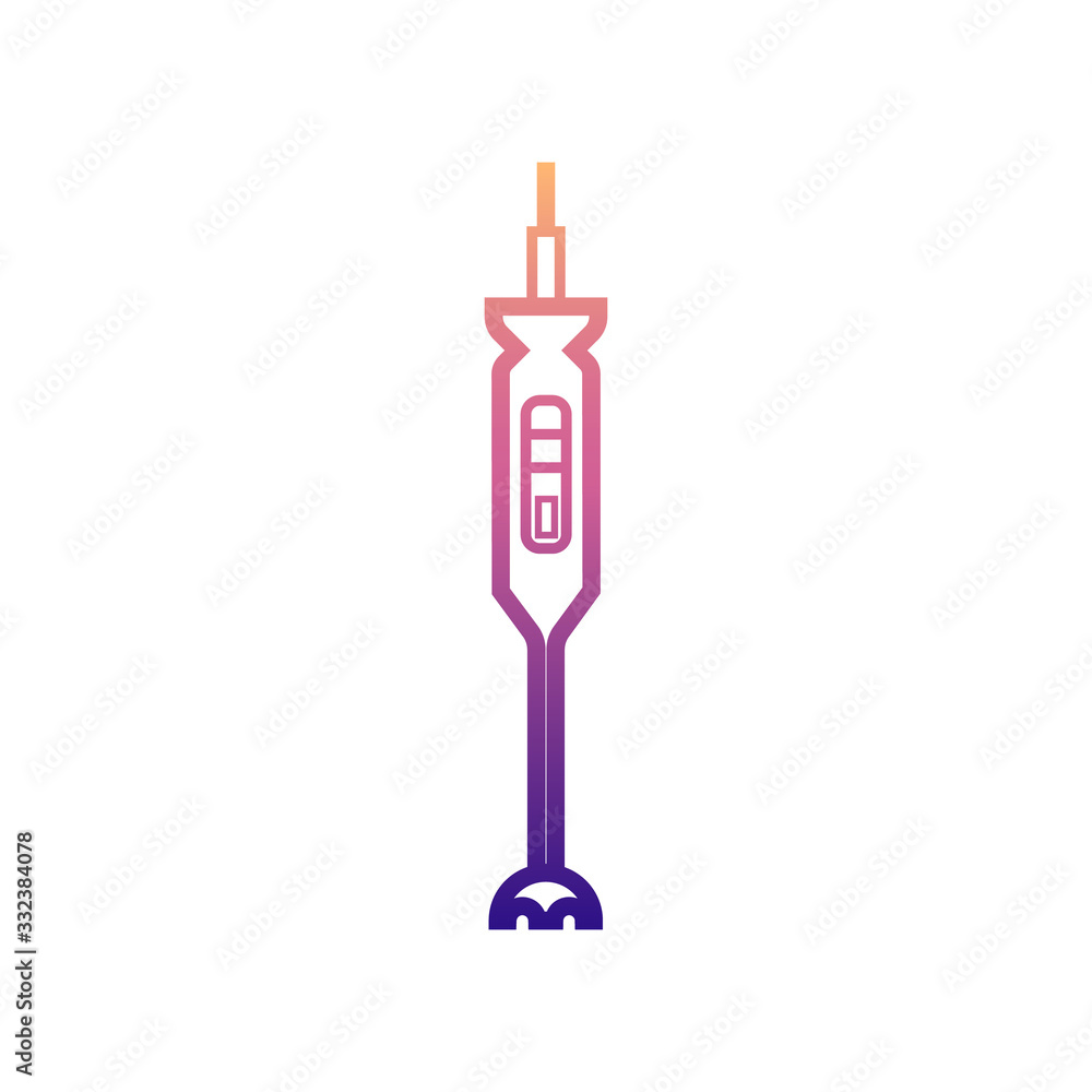 Poster hand blender nolan icon. simple thin line, outline vector of appliances icons for ui and ux, website
