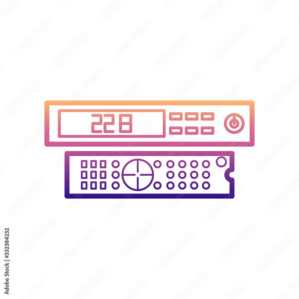 Aufkleber satellite receiver nolan icon. simple thin line, outline vector of appliances icons for ui and ux, w