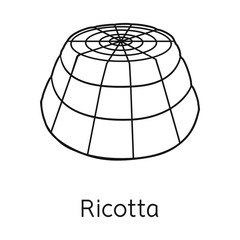 Isolated object of cheese and ricotta symbol. Web element of cheese and cheese stock symbol for web.