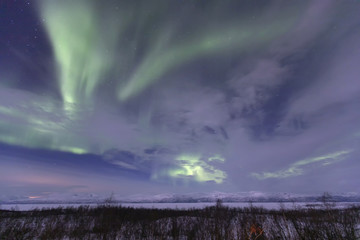 Sweden Abisko Aurora in sky