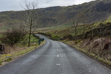 Fototapeta premium Lake District landscape of from road