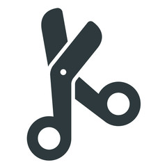  medical scissors black icon on white background