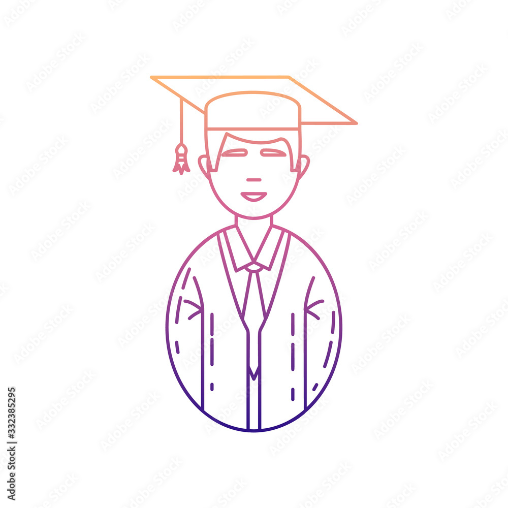 Aufkleber avatar student nolan icon. simple thin line, outline vector of avatars icons for ui and ux, website 