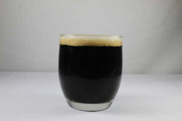 glass of beer isolated on white background