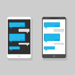 Chat on phone screen