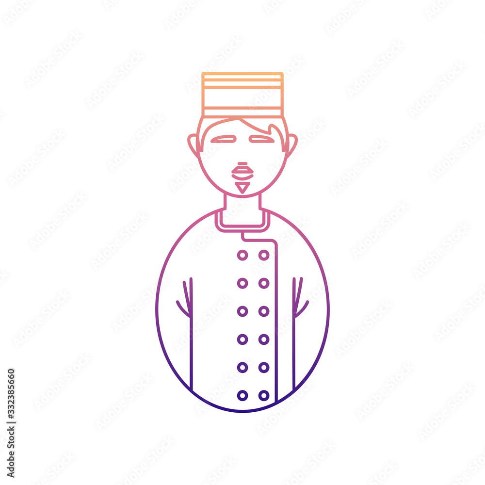Poster avatar porter nolan icon. simple thin line, outline vector of avatars icons for ui and ux, website o