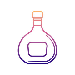 bottle of alcohol nolan icon. Simple thin line, outline vector of BOTTLE icons for ui and ux, website or mobile application