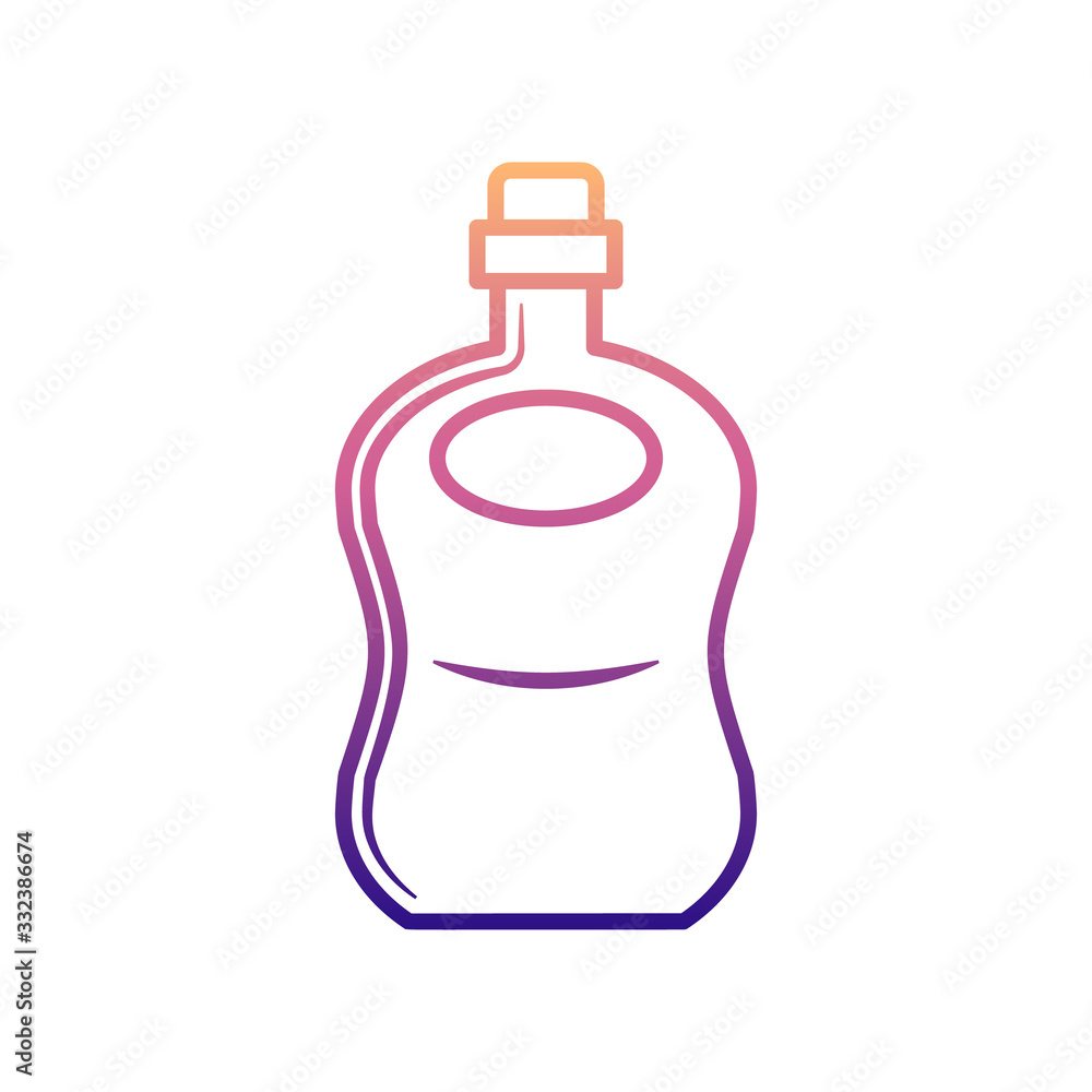 Poster bottle of cognac nolan icon. simple thin line, outline vector of bottle icons for ui and ux, website
