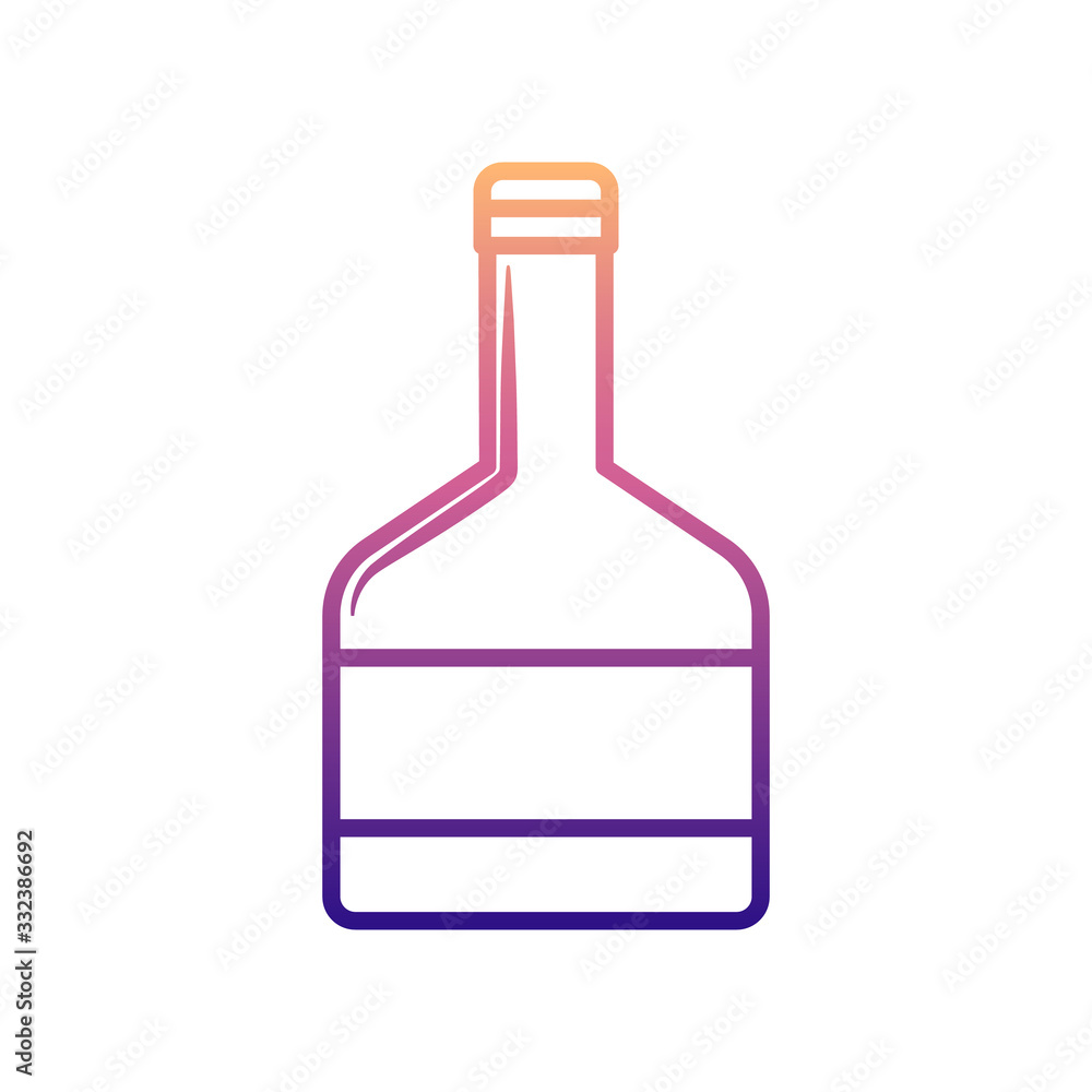 Aufkleber whiskey bottle nolan icon. simple thin line, outline vector of bottle icons for ui and ux, website o
